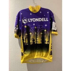 VOmax Cycling Jersey Purple & Yellow Lyondell Size Mens M